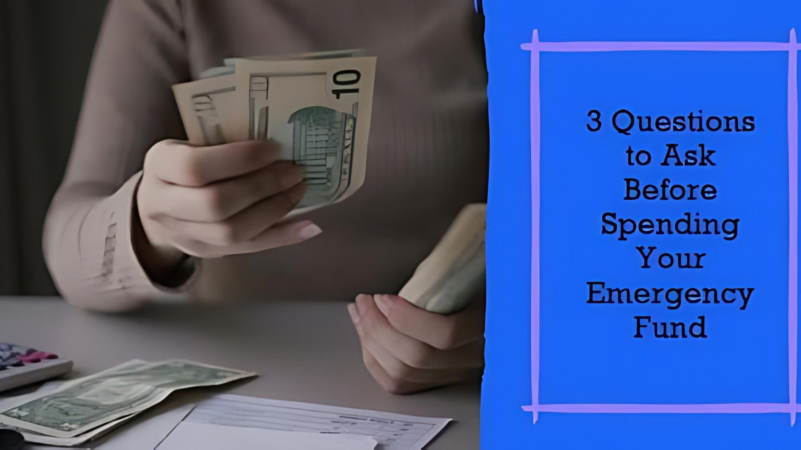 What are three questions to ask yourself before you spend your emergency fund?